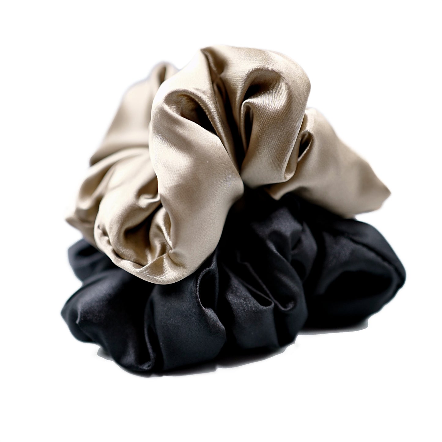 Mega Satin Sleep Pillow Scrunchies 2pc - Black / Avocado / Gold / Silver