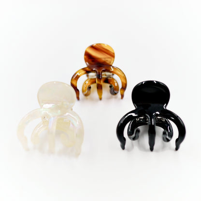 Midi Marble Octopus Claw Clips / Ponytail Holder 3pc