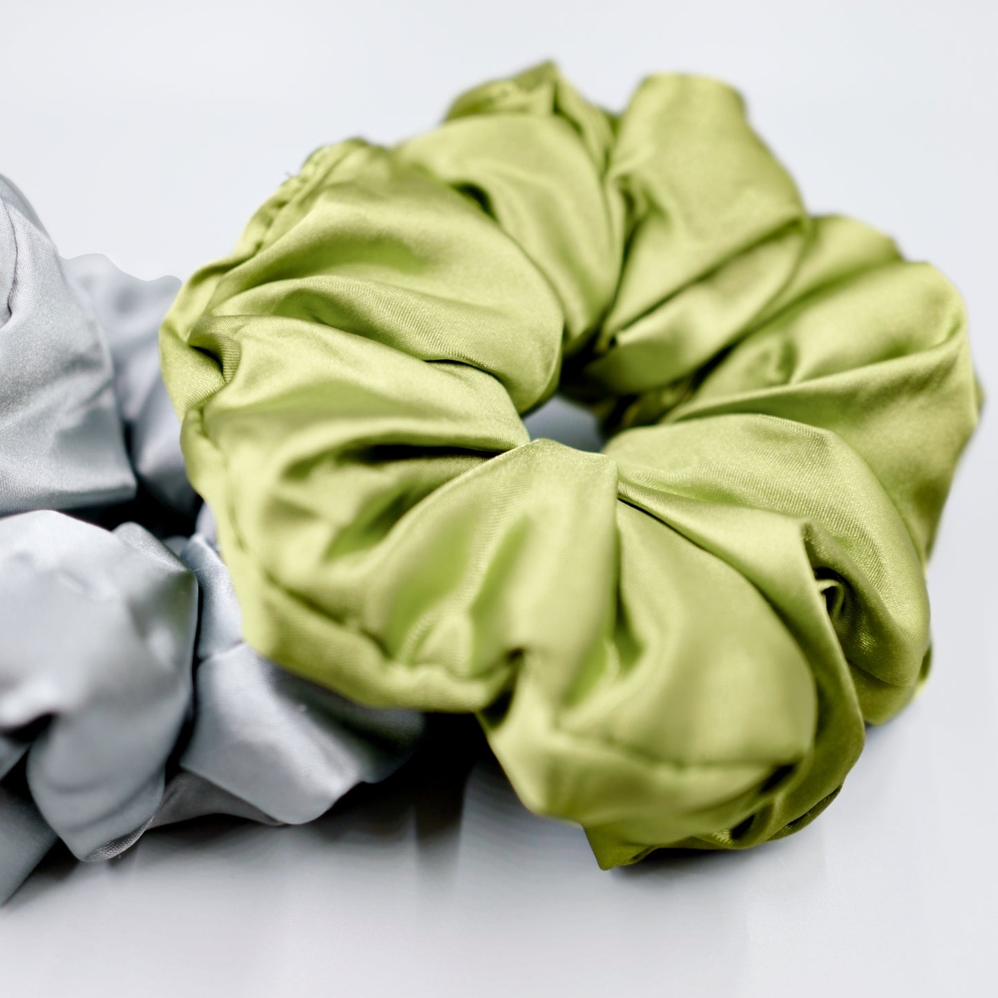 Mega Satin Sleep Pillow Scrunchies 2pc - Black / Avocado / Gold / Silver